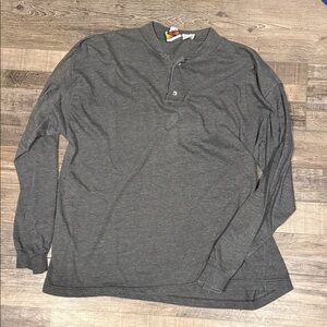 Classic Charcoal Long Sleeve Shirt for Men